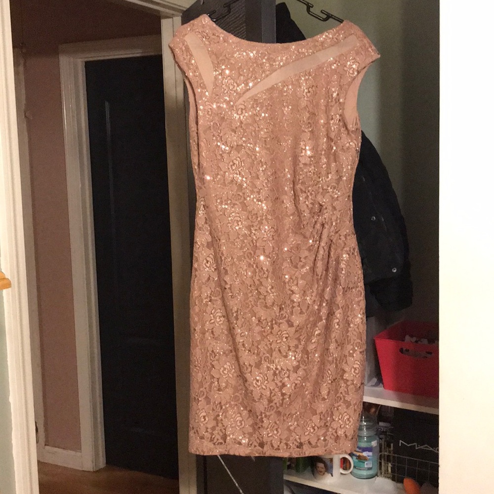 Gold glitter dress